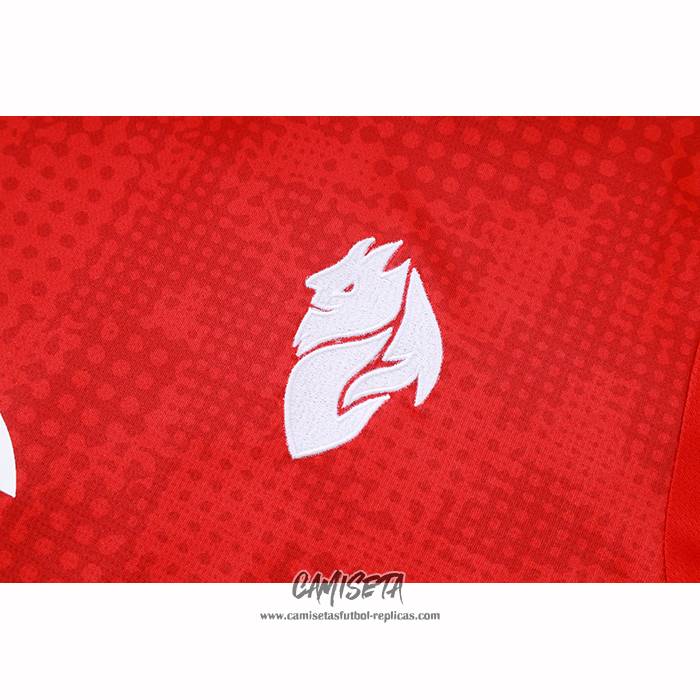 Chandal del AC Milan 2025-2026 Manga Corta Rojo - Pantalon Corto